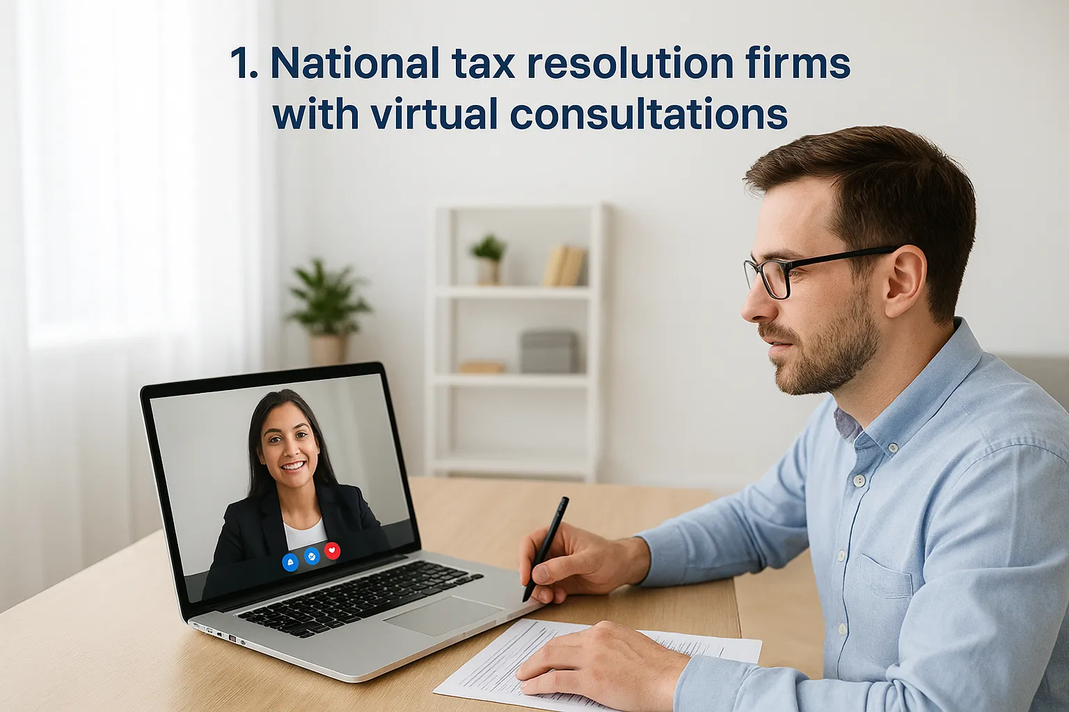 1. National tax resolution firms with virtual consultations