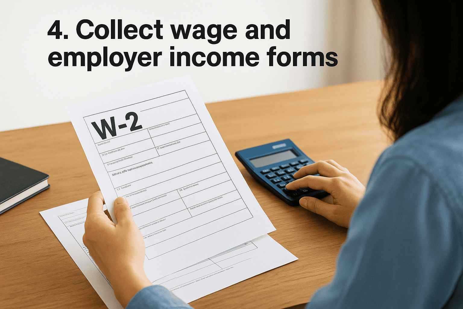 4. Collect wage and employer income forms