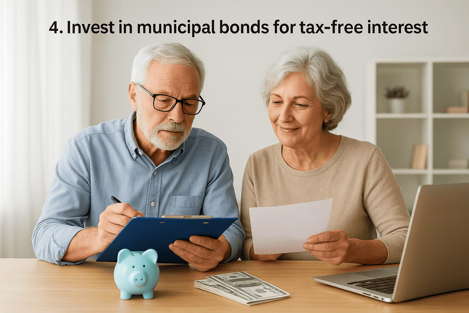 4. Invest in municipal bonds for tax-free interest