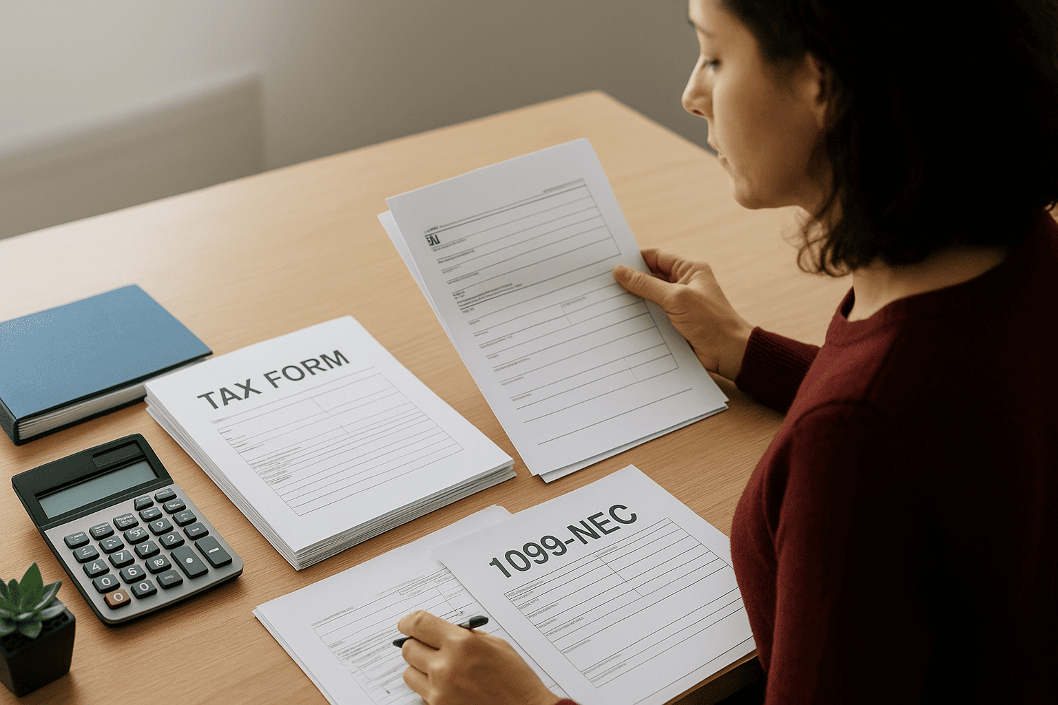 5. Organize payroll and contractor tax forms