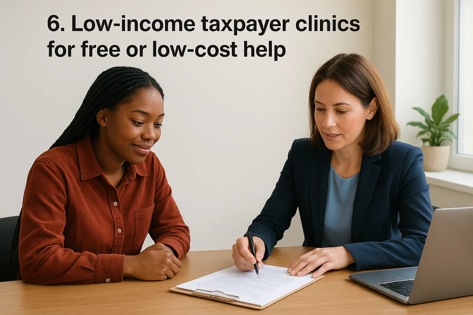 6. Low-income taxpayer clinics for free or low-cost help