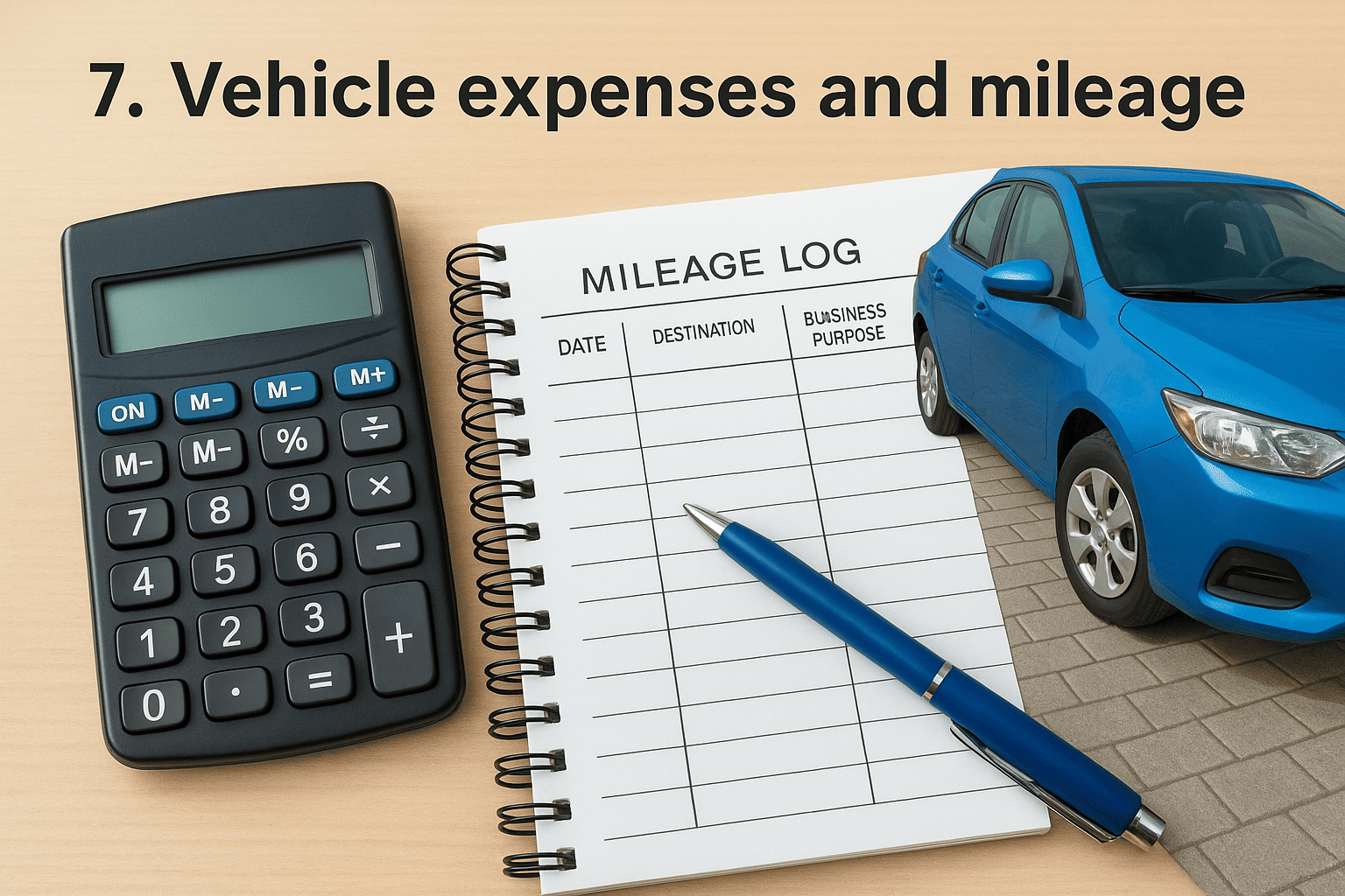 7. Vehicle expenses and mileage