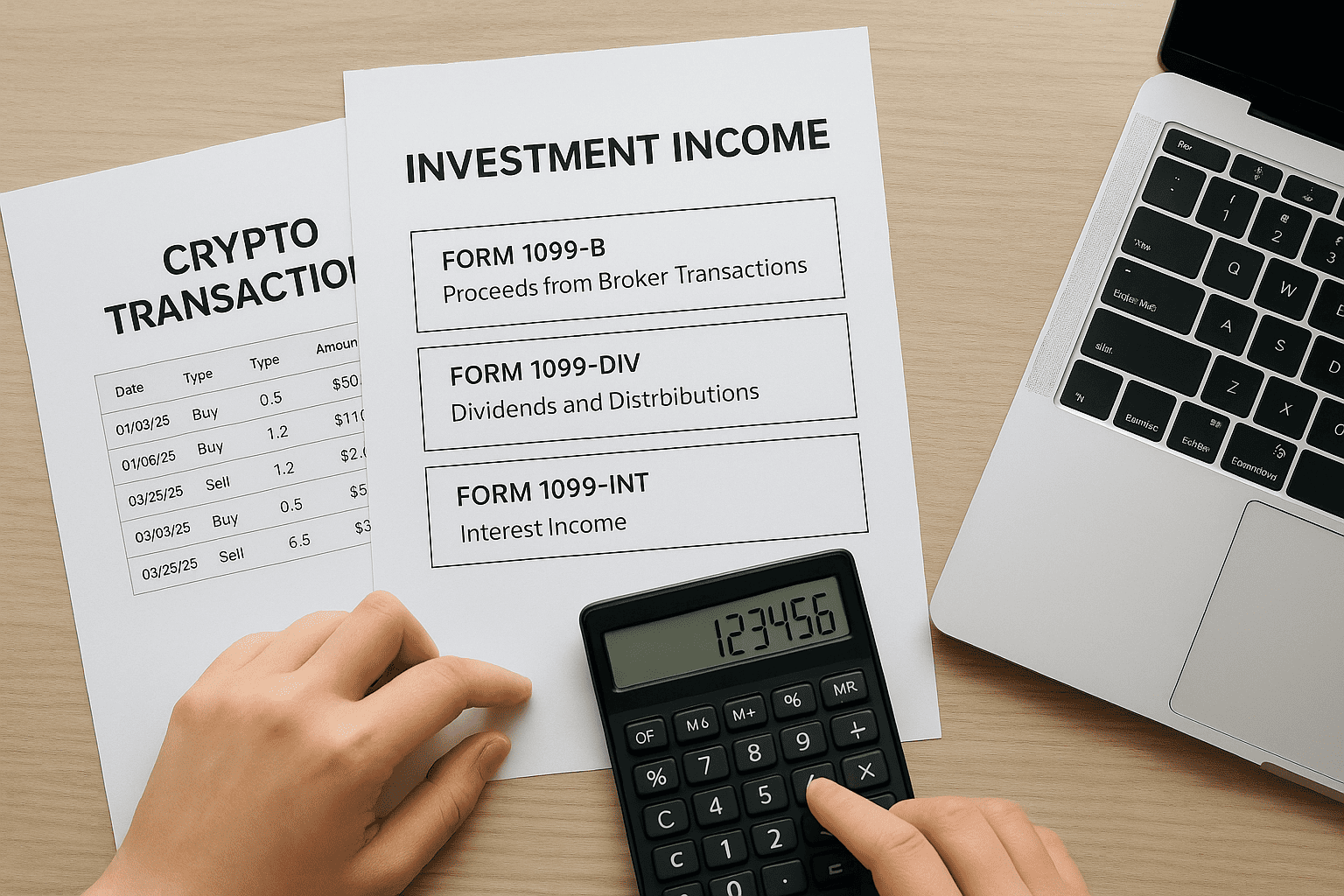 8. Compile investment and digital asset activity