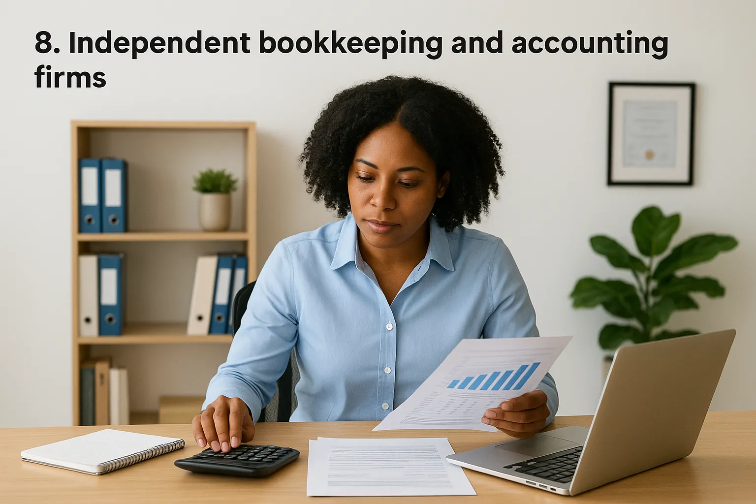 8. Independent bookkeeping and accounting firms