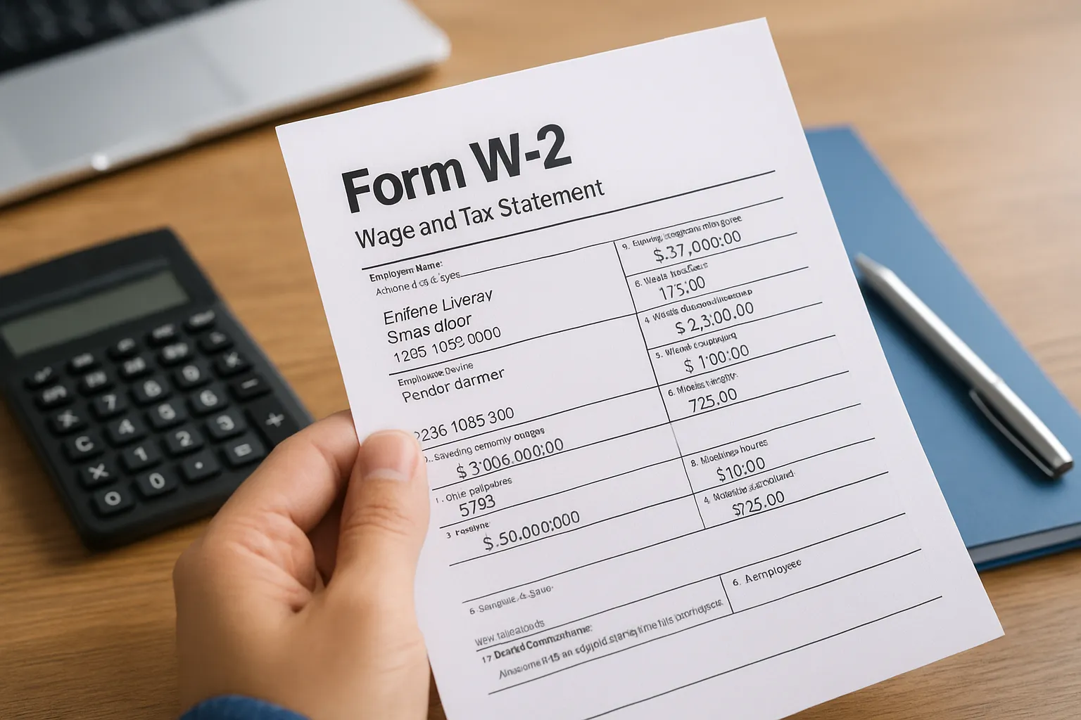 9. Form W-2 for reporting employee wages