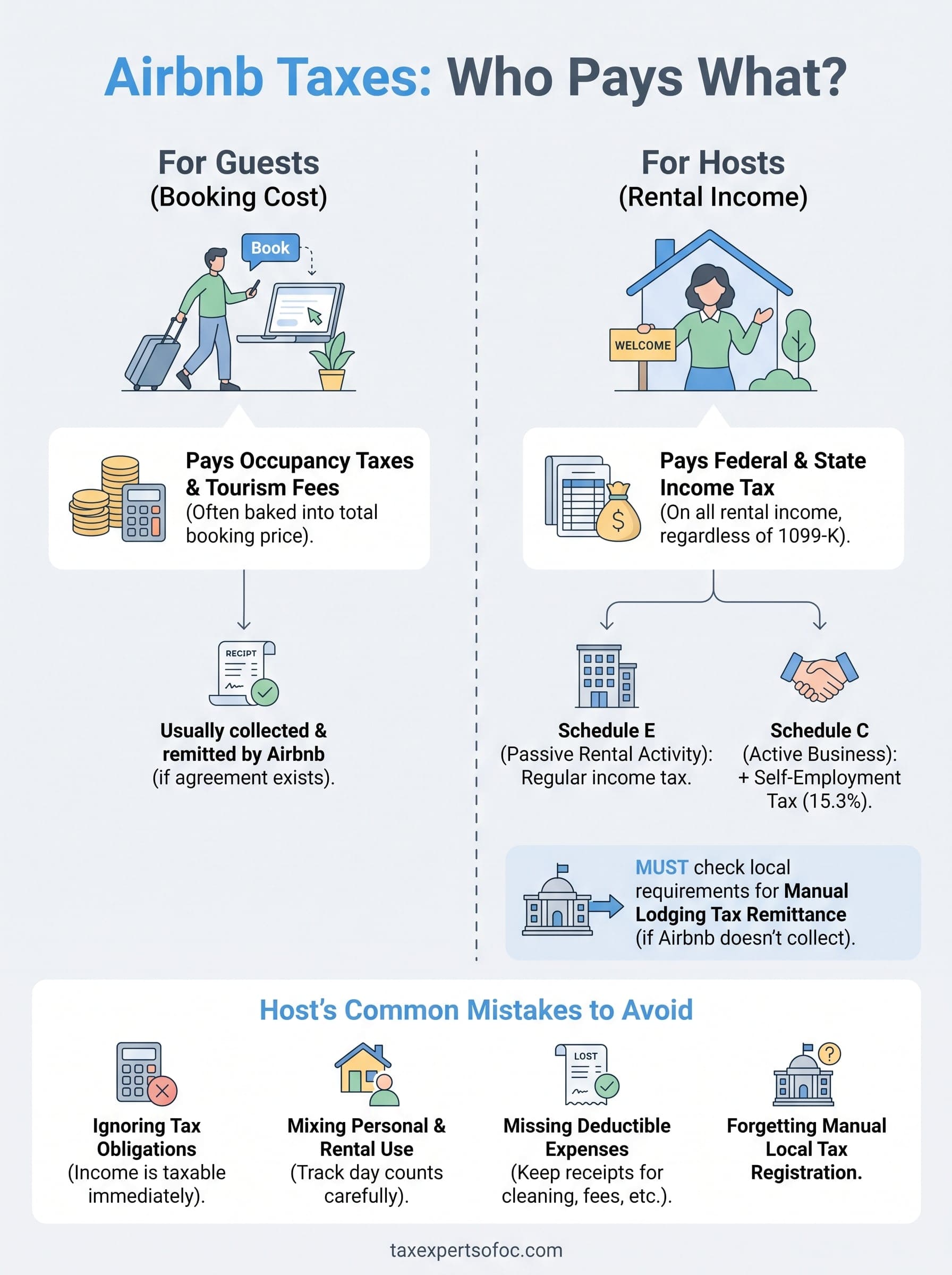 airbnb taxes infographic
