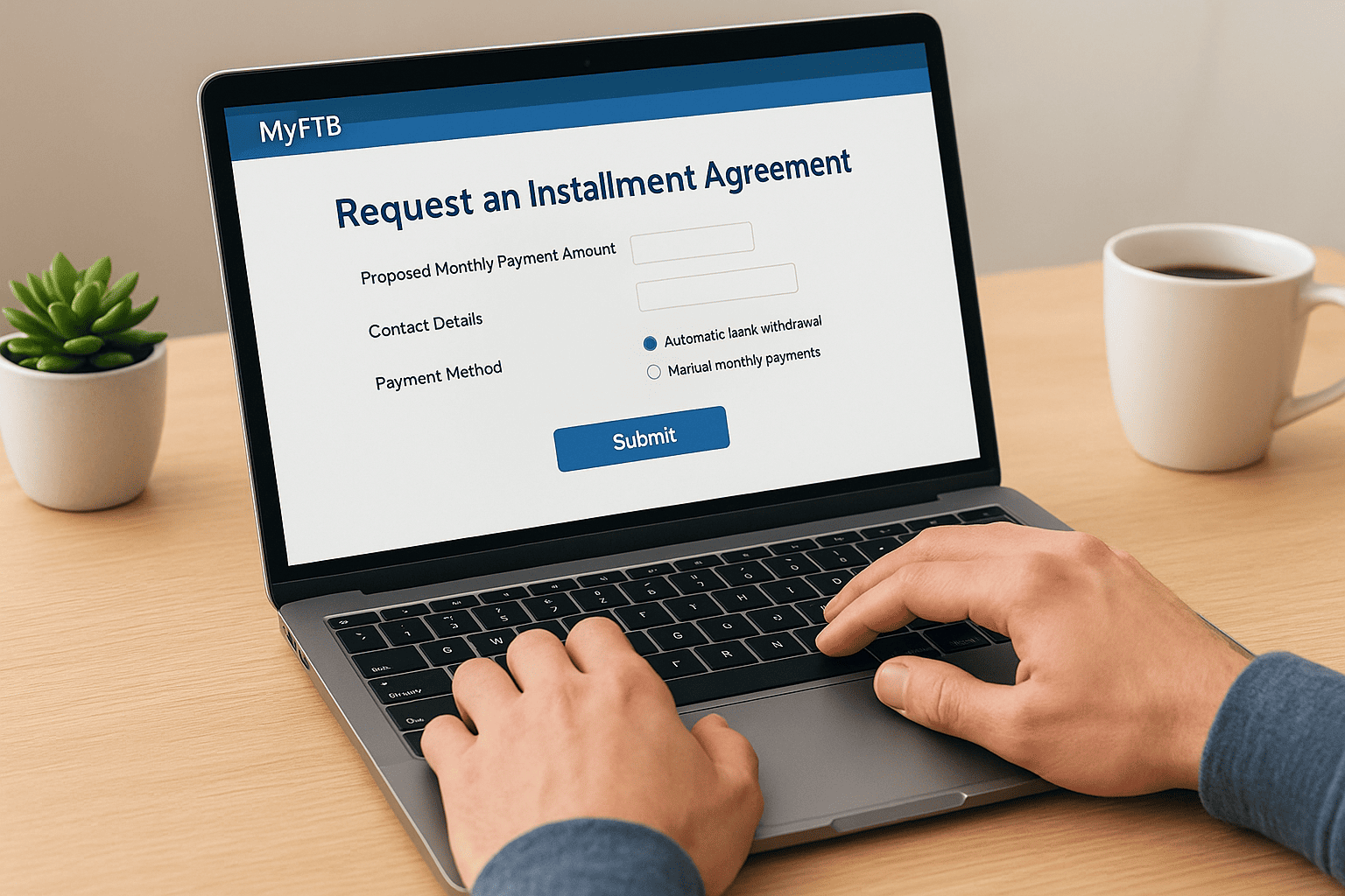 Apply online through MyFTB
