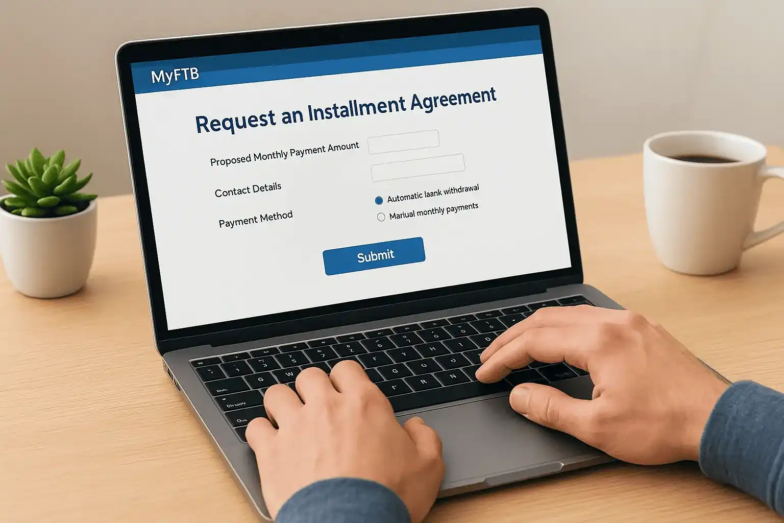 Apply online through MyFTB