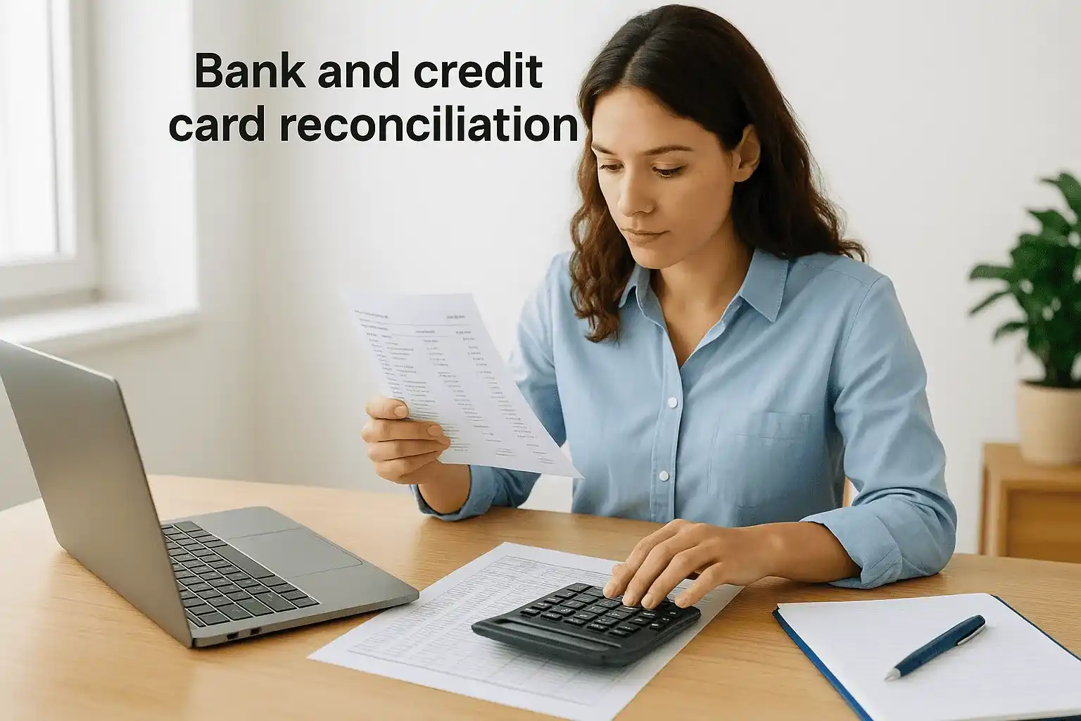 Bank and credit card reconciliation