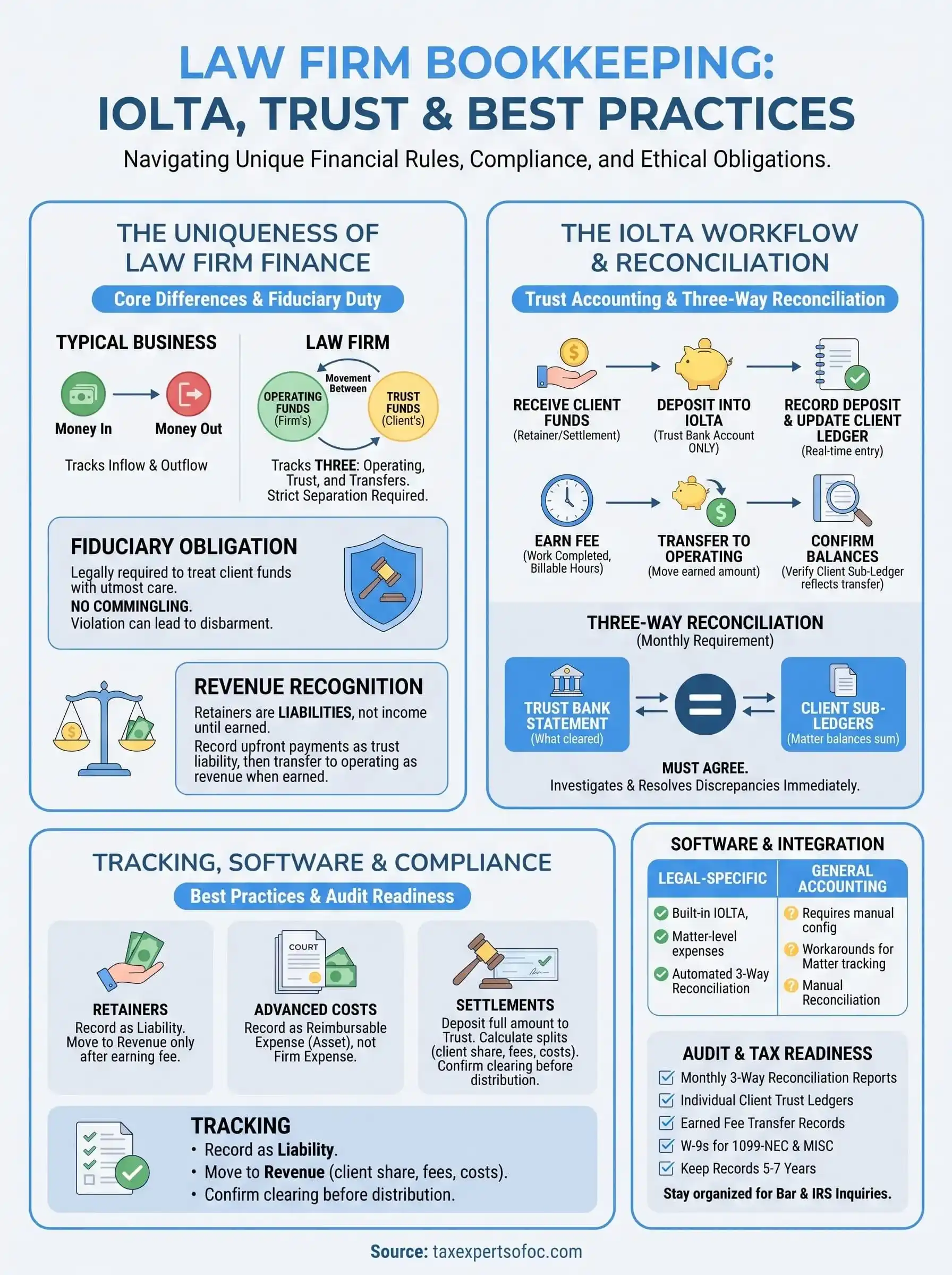 bookkeeping for law firms infographic
