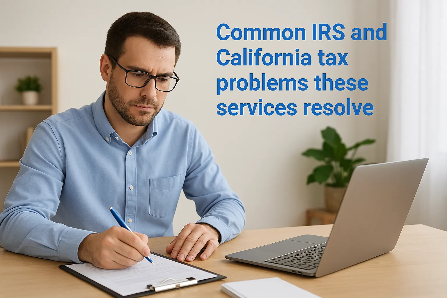 Common IRS and California tax problems these services resolve