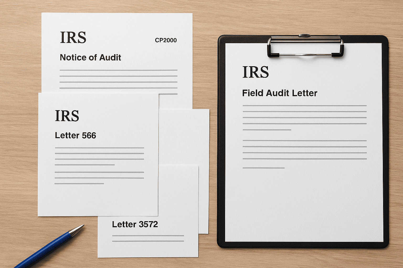 Common types of IRS audit letters explained