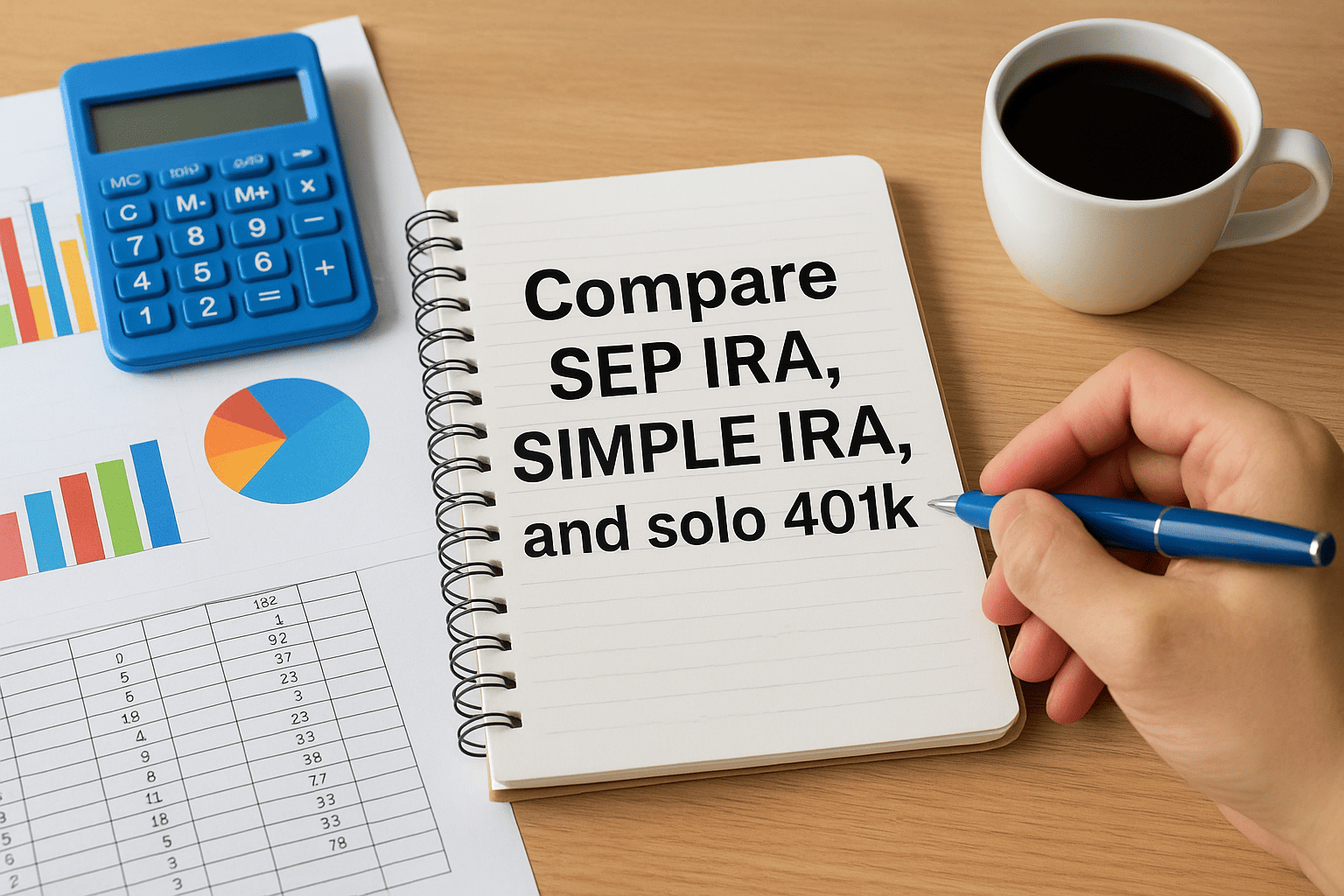 Compare SEP IRA, SIMPLE IRA, and solo 401k