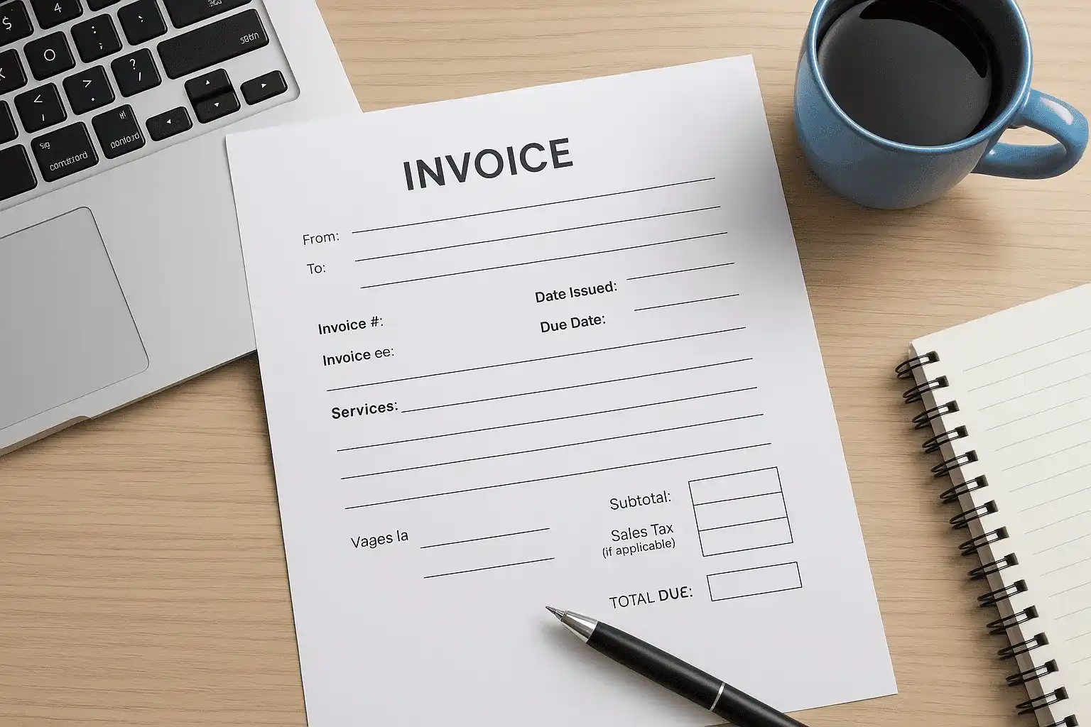 Create invoices that include all required information