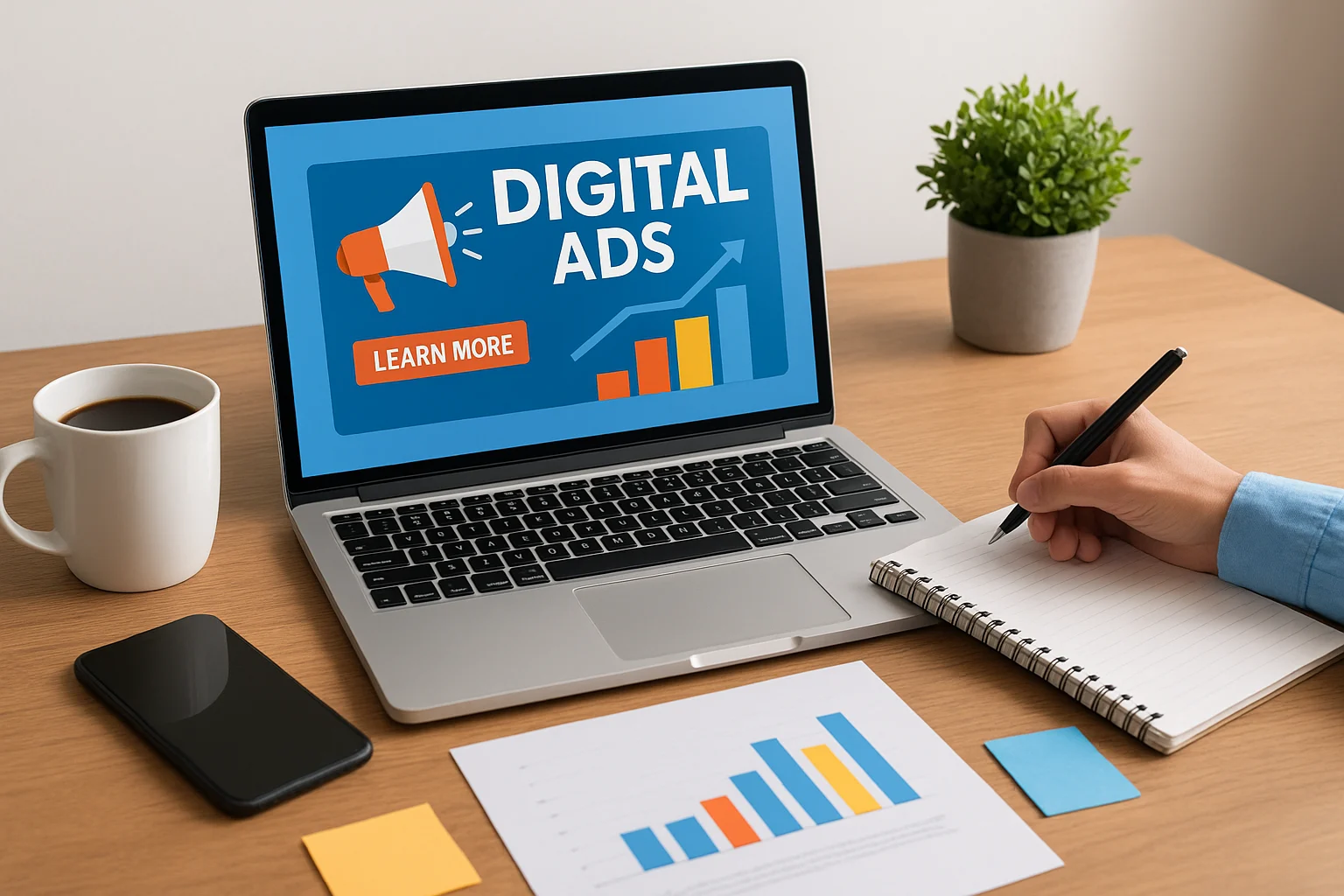 Digital ads, website costs, and creative services