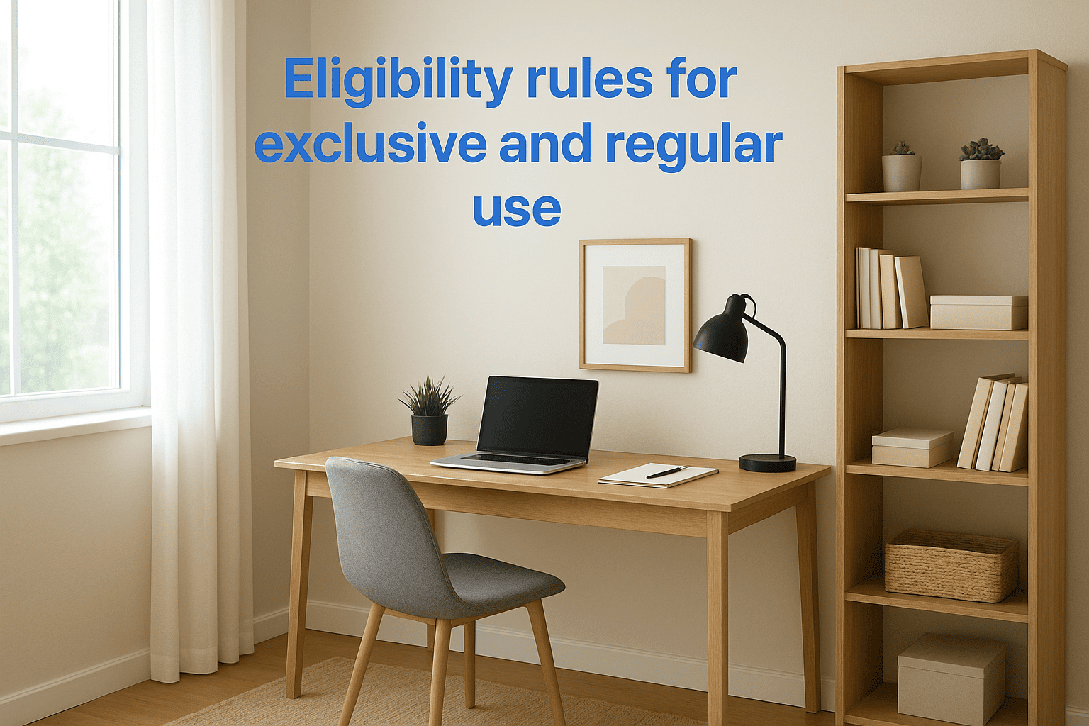 Eligibility rules for exclusive and regular use