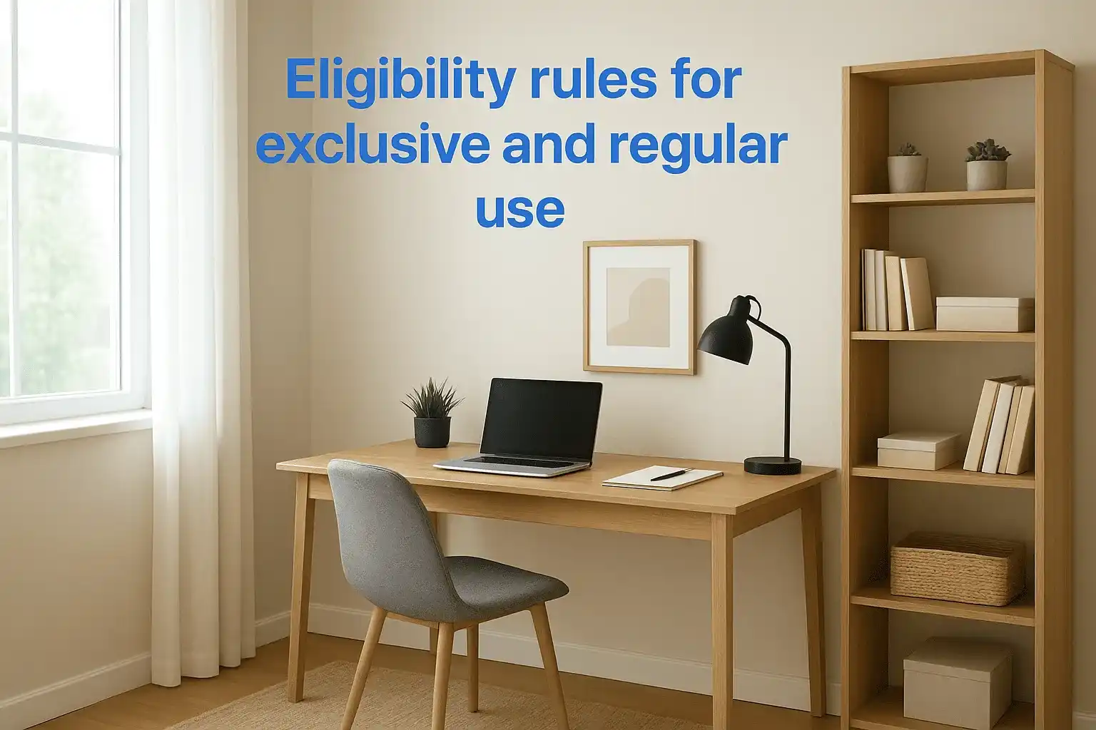 Eligibility rules for exclusive and regular use
