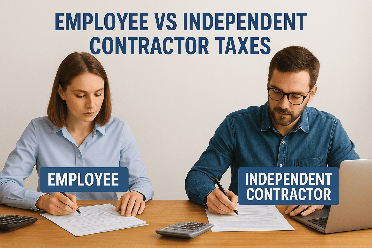 employee vs independent contractor taxes