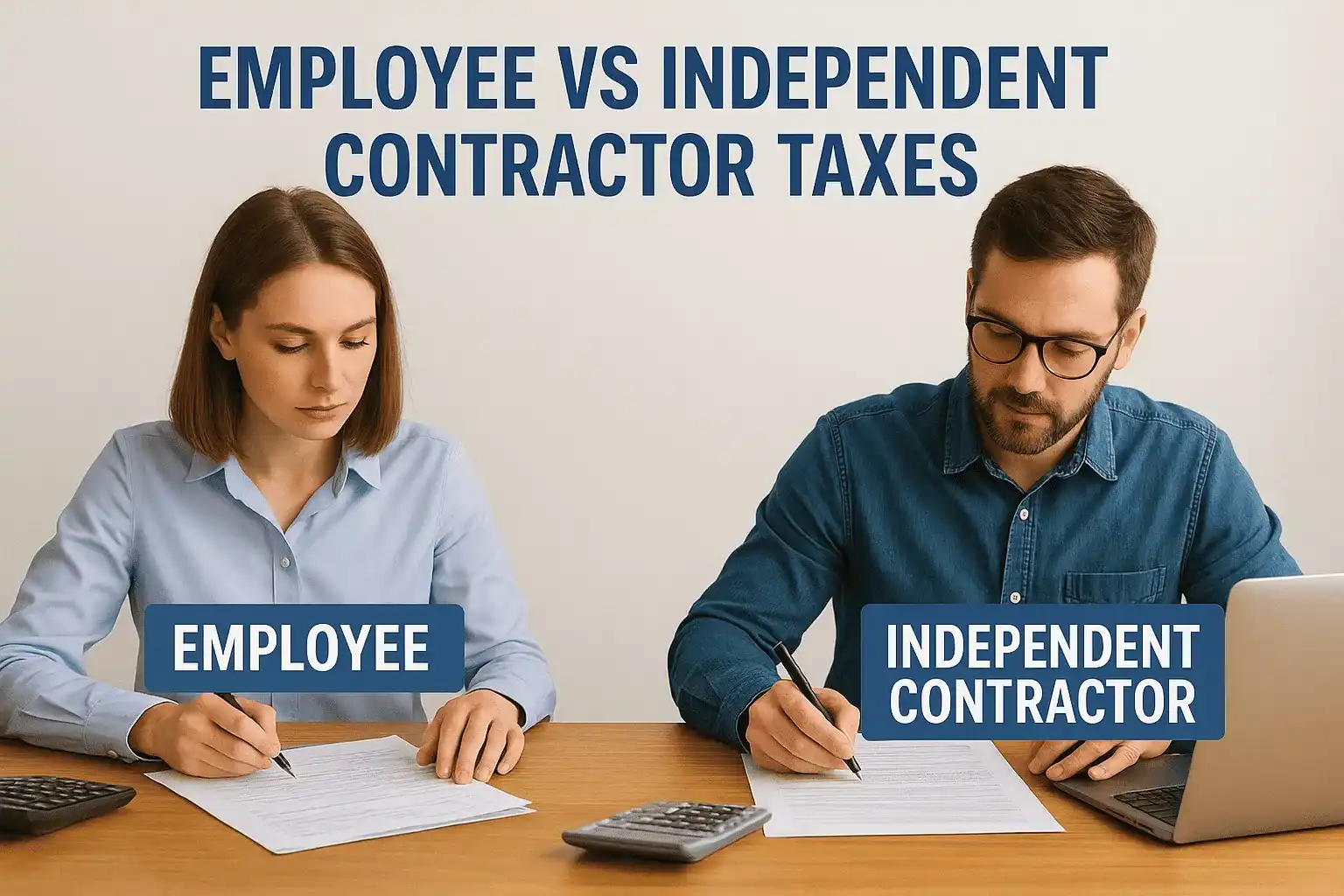 employee vs independent contractor taxes