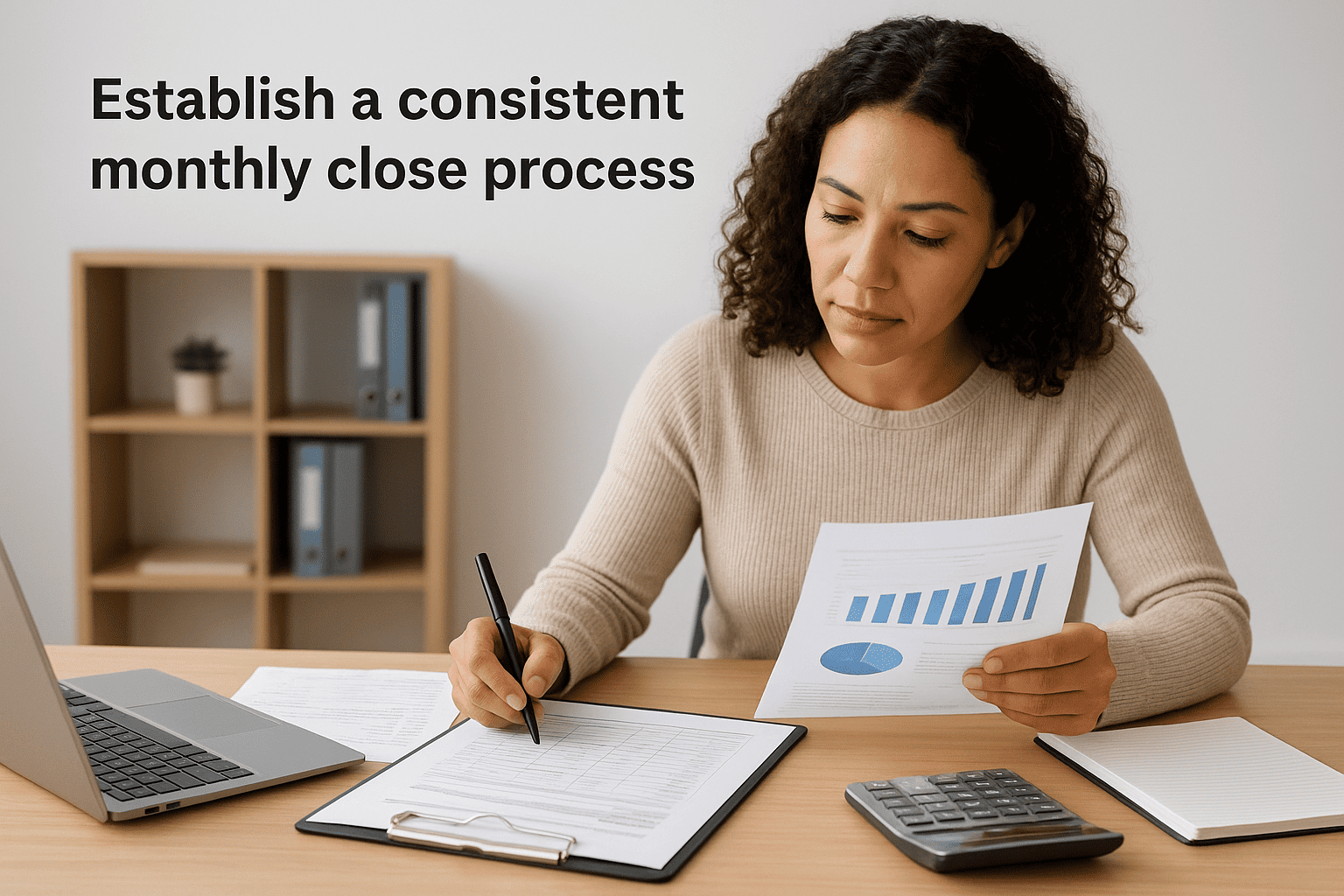 Establish a consistent monthly close process