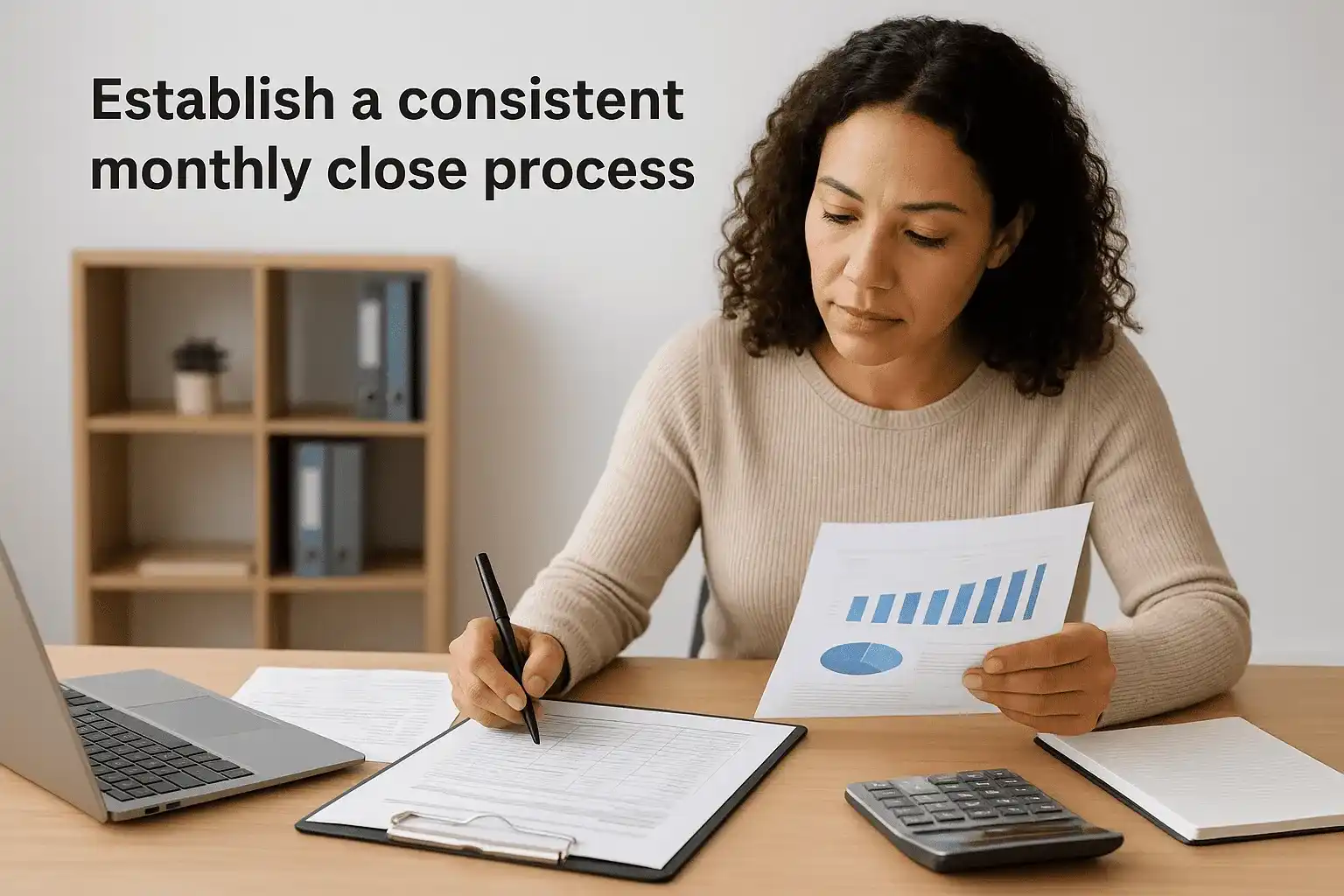Establish a consistent monthly close process