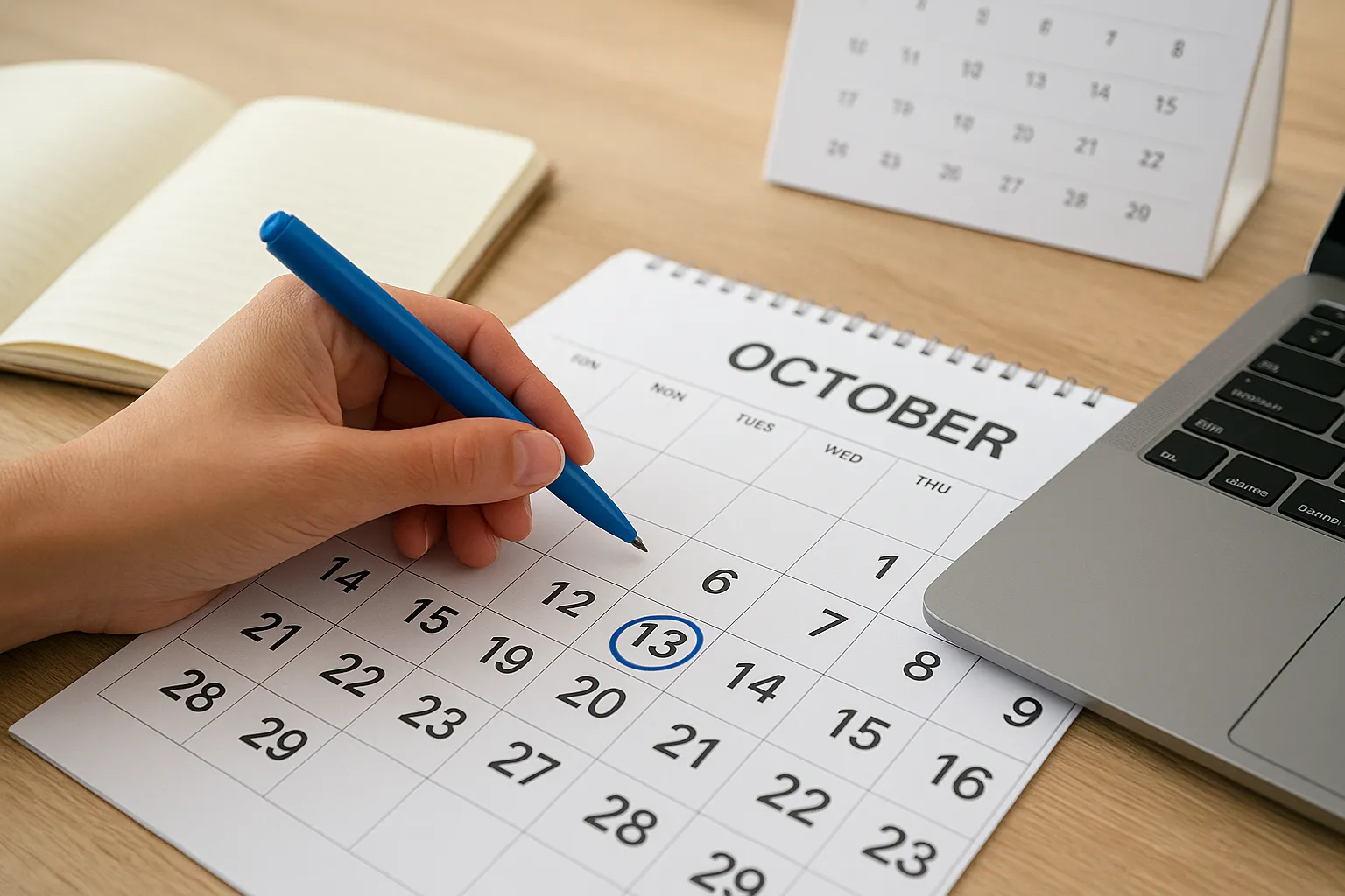 Follow a simple calendar