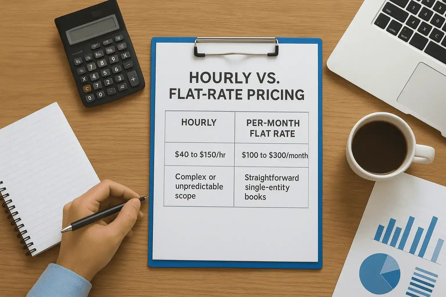 Hourly vs. flat-rate pricing
