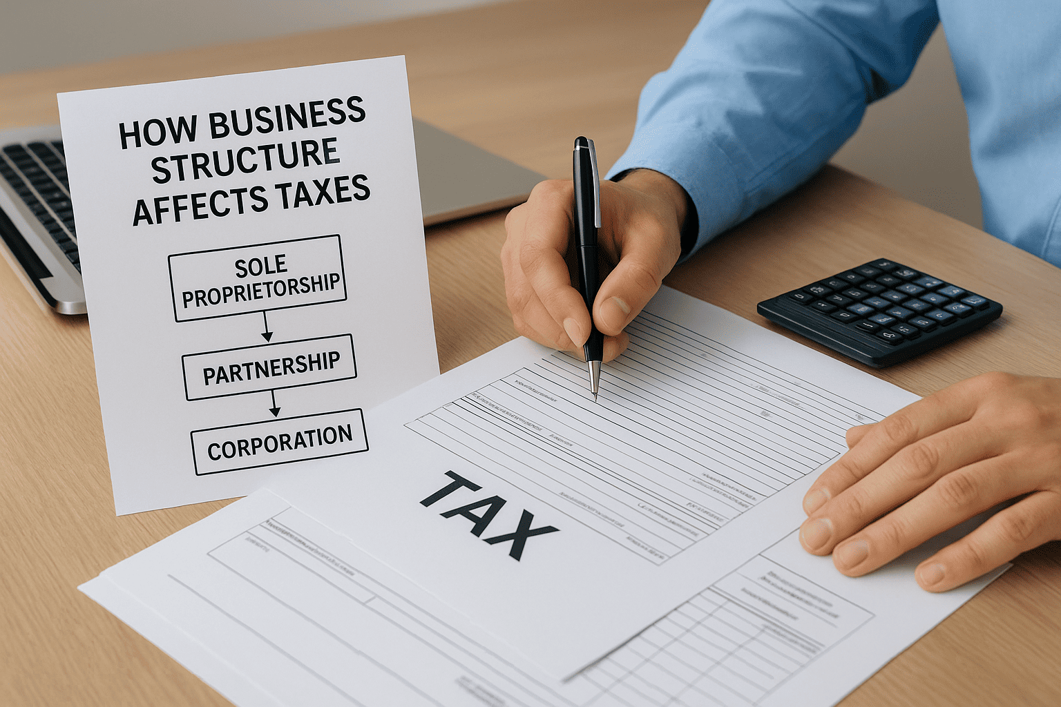 How business structure affects taxes