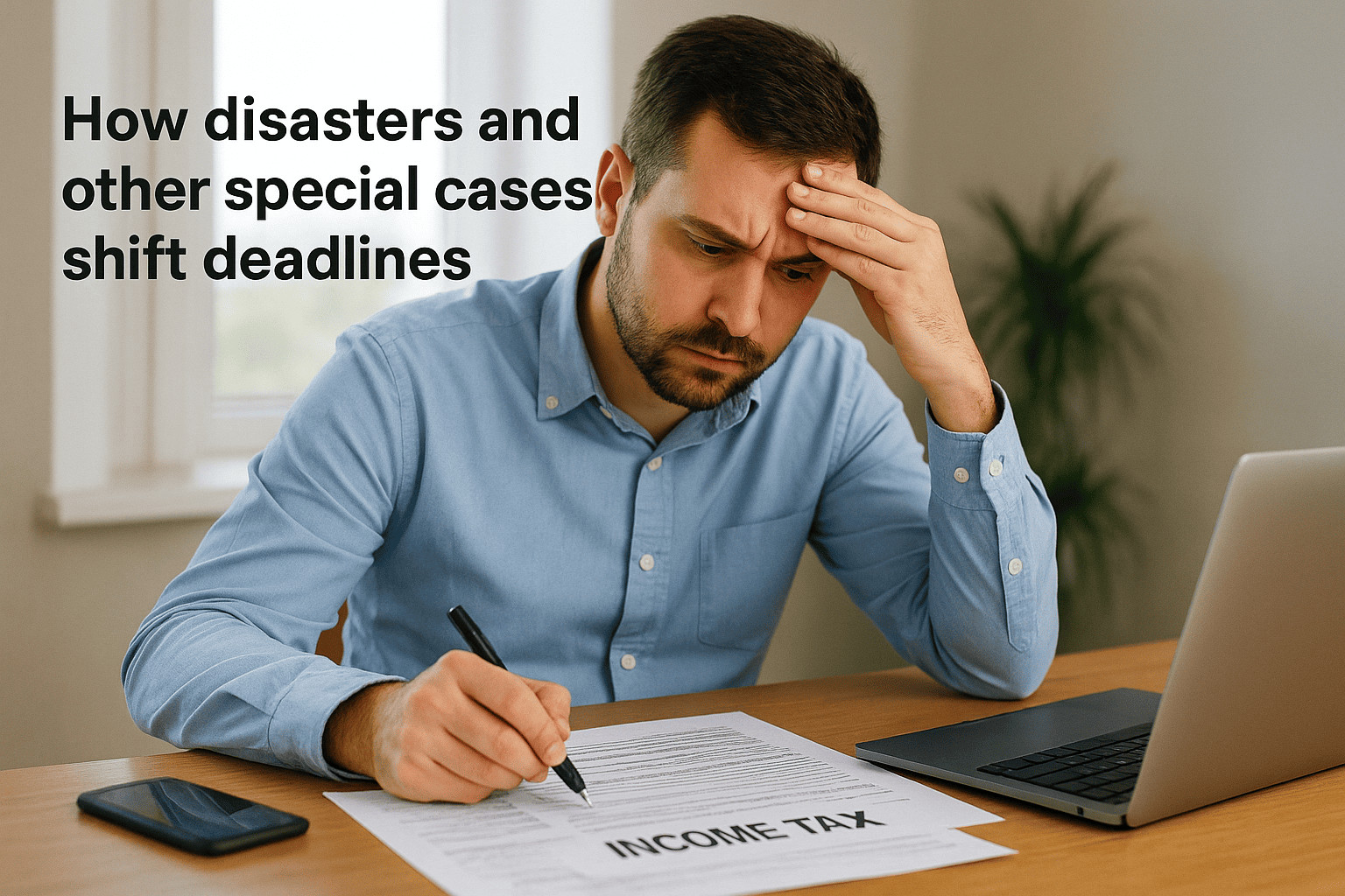 How disasters and other special cases shift deadlines