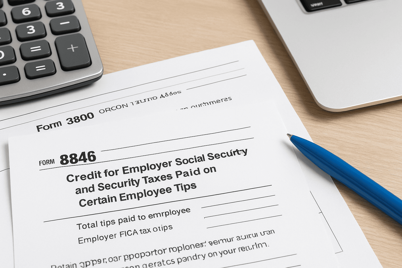 How Form 8846 connects to your return