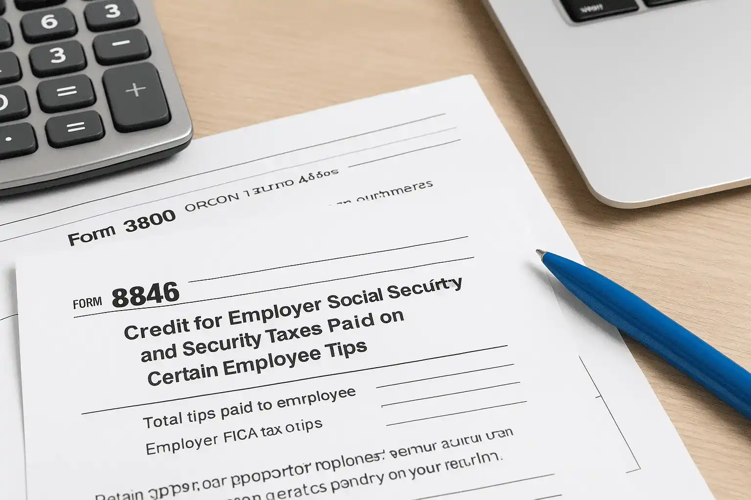 How Form 8846 connects to your return