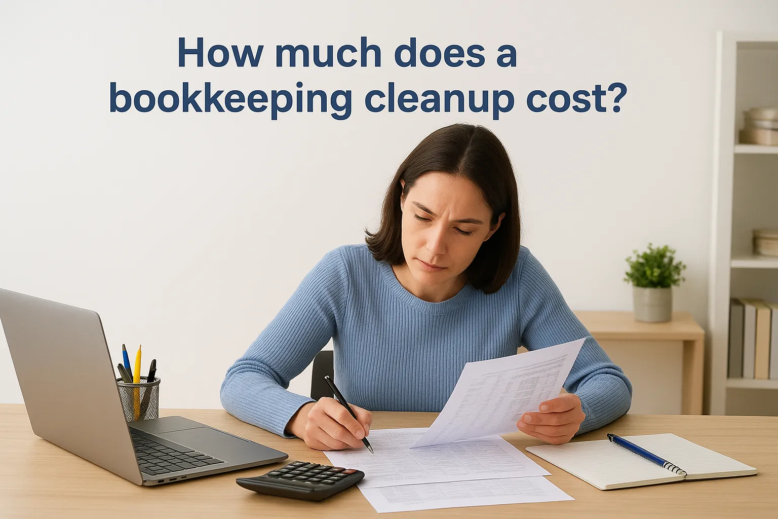 How much does a bookkeeping cleanup cost?