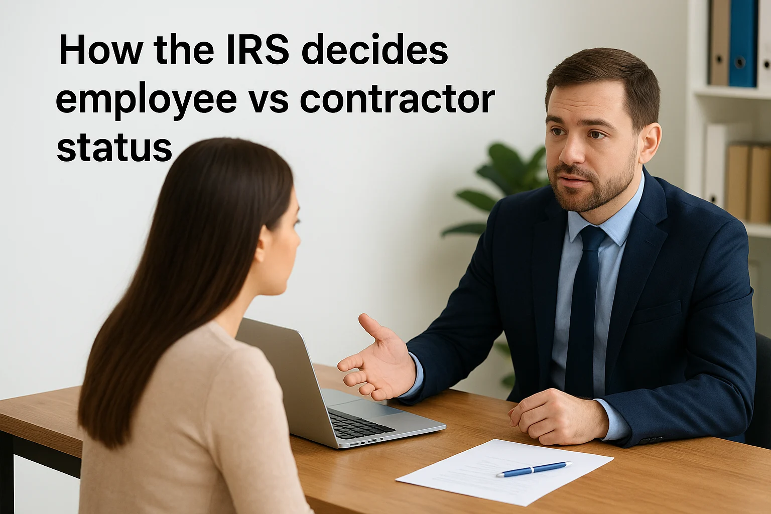 How the IRS decides employee vs contractor status