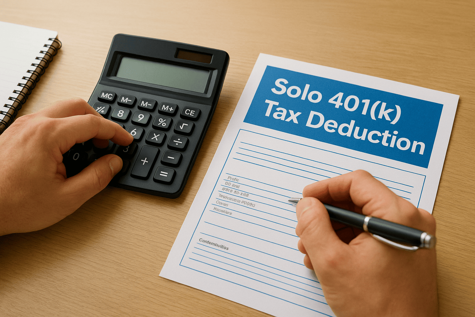 How to calculate your Solo 401(k) tax deduction
