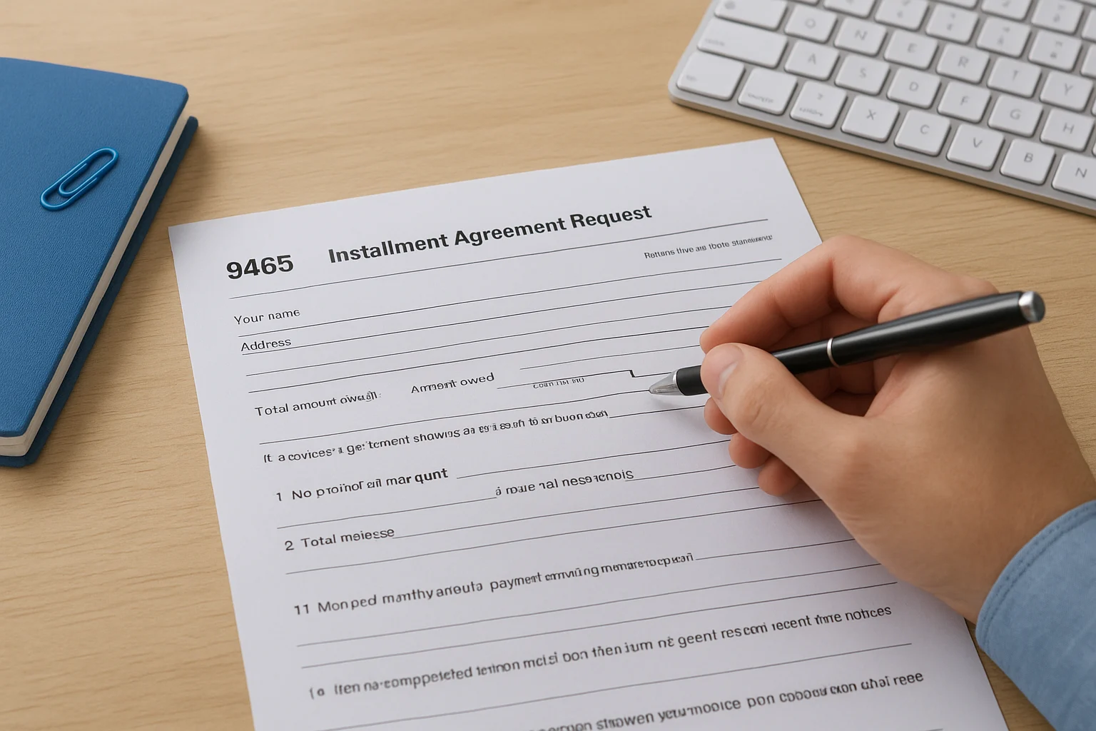 How to complete and submit Form 9465