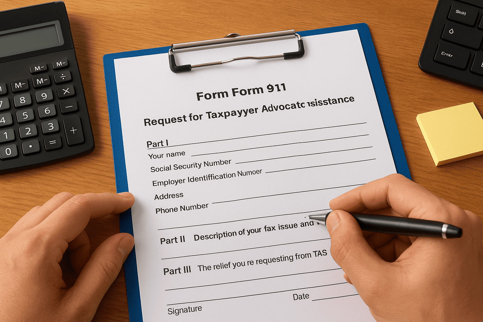 How to complete Form 911