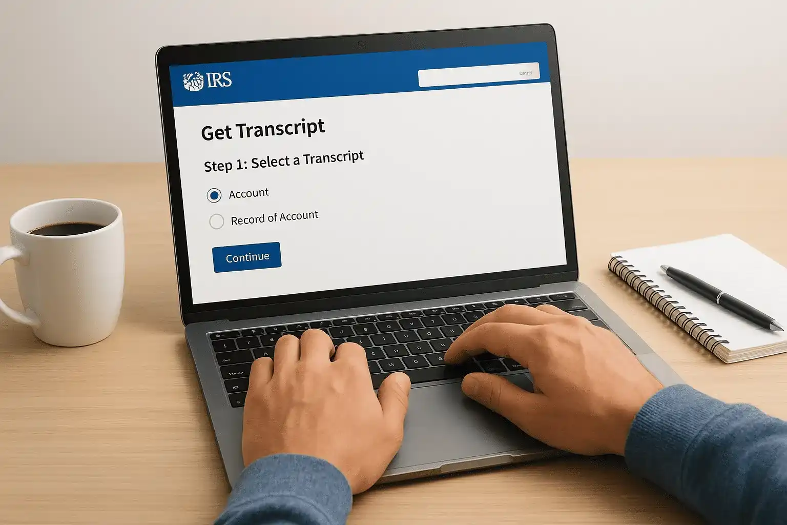 How to pull your IRS account transcripts