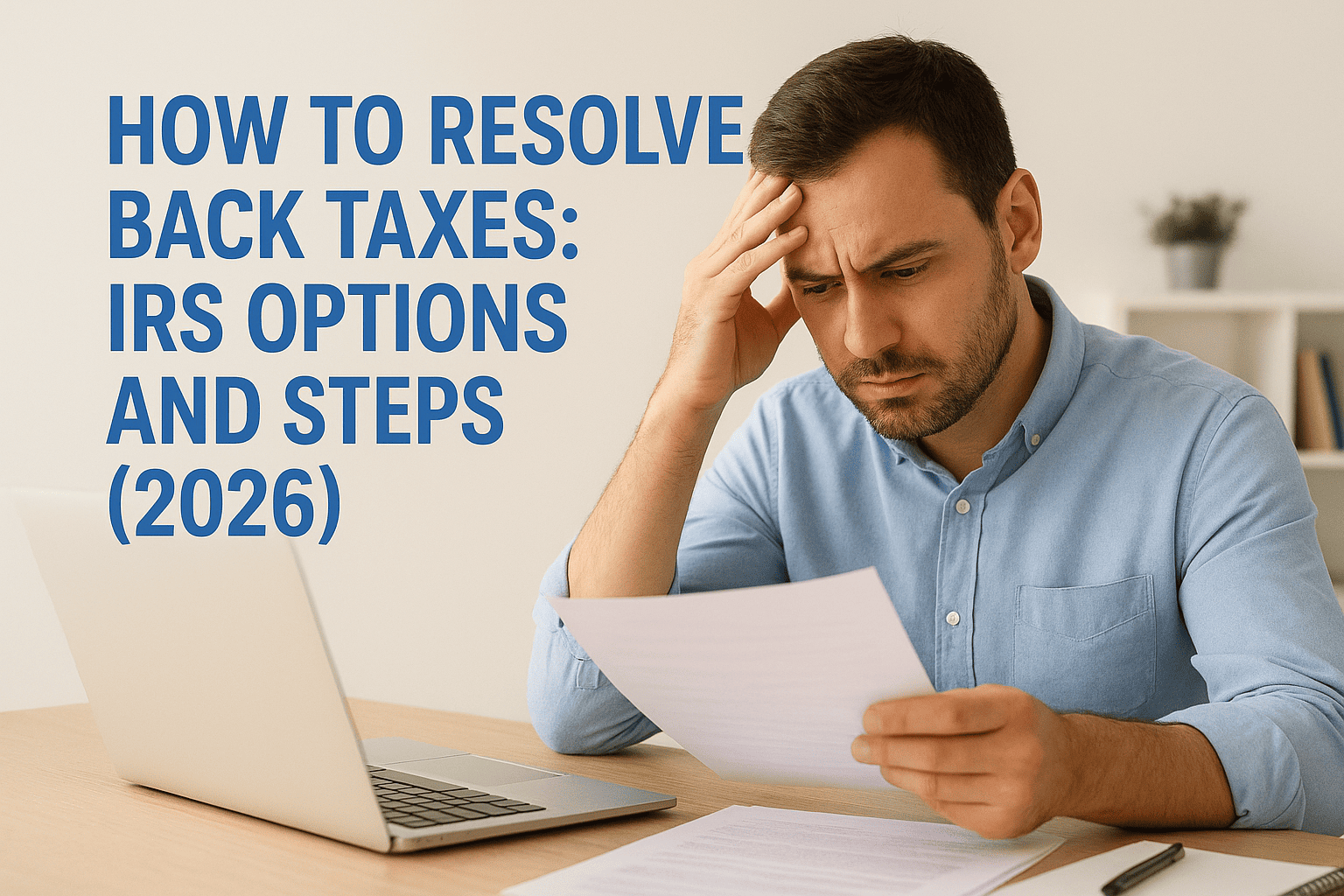 how to resolve back taxes