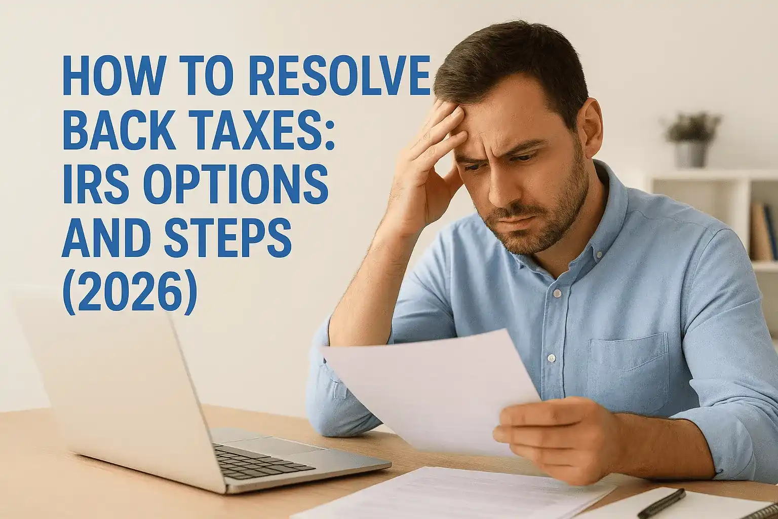 how to resolve back taxes