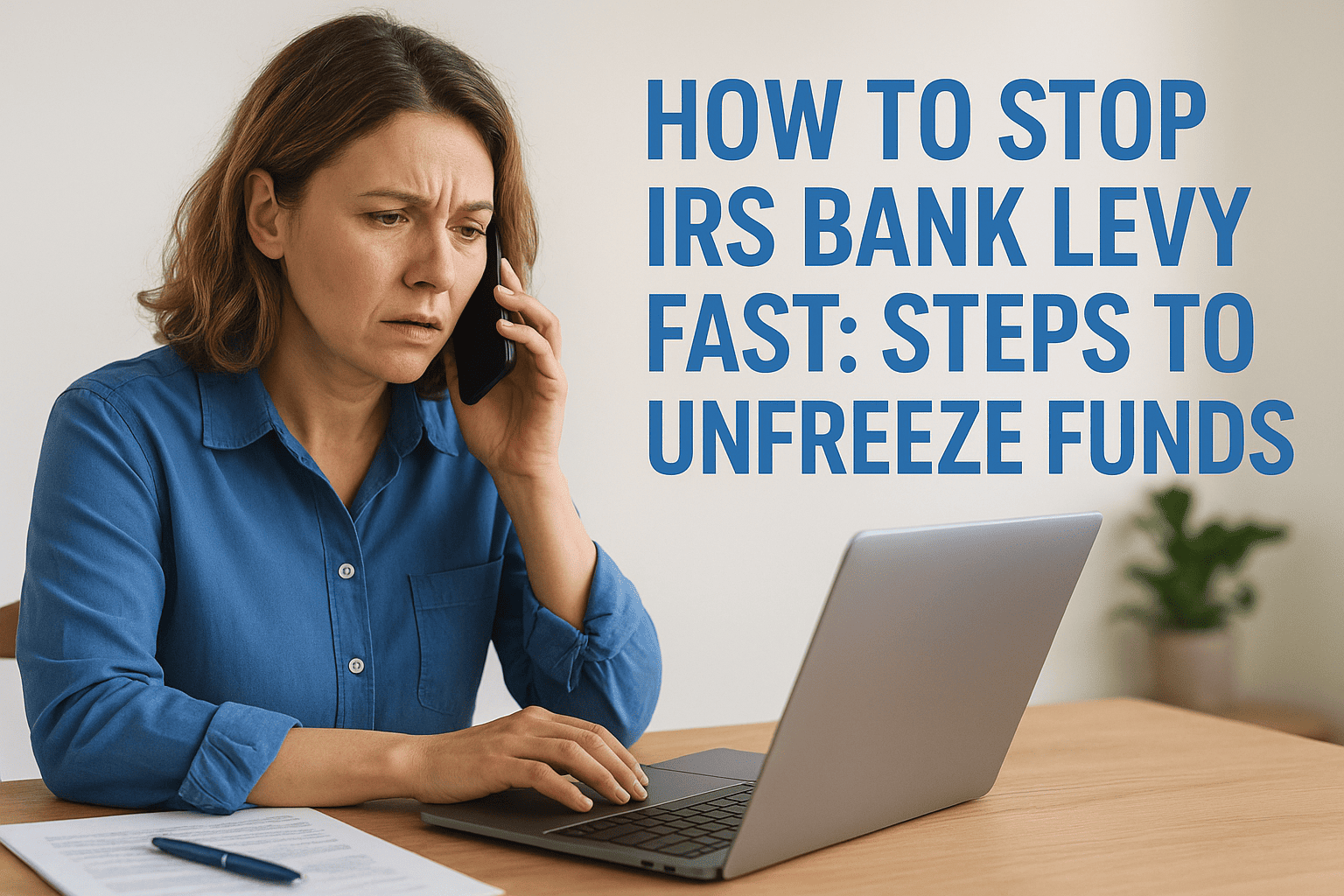 how to stop irs bank levy