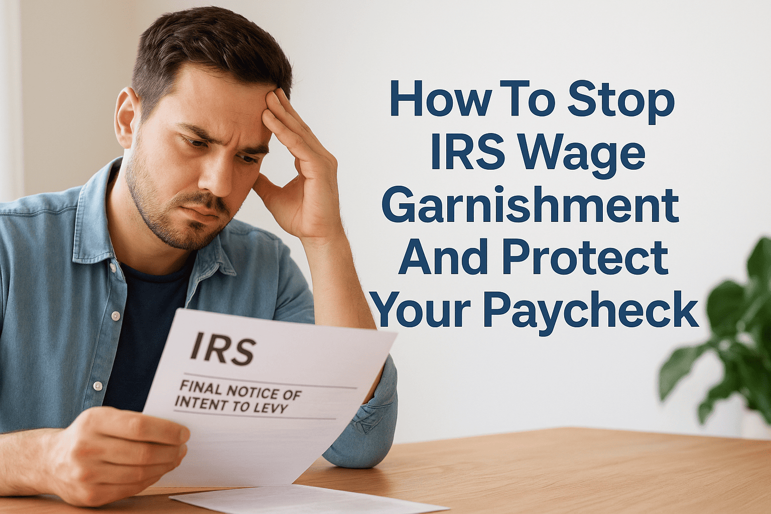 how to stop irs wage garnishment