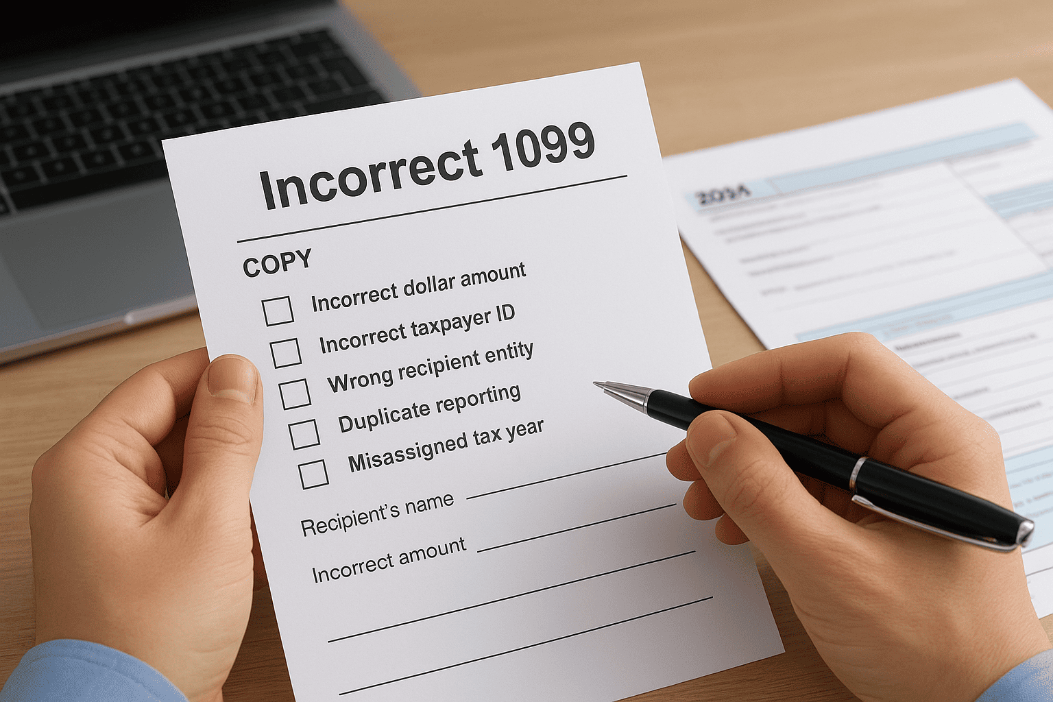 incorrect 1099