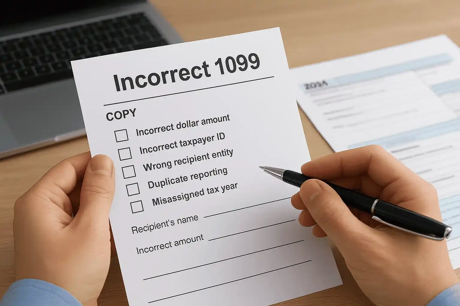incorrect 1099