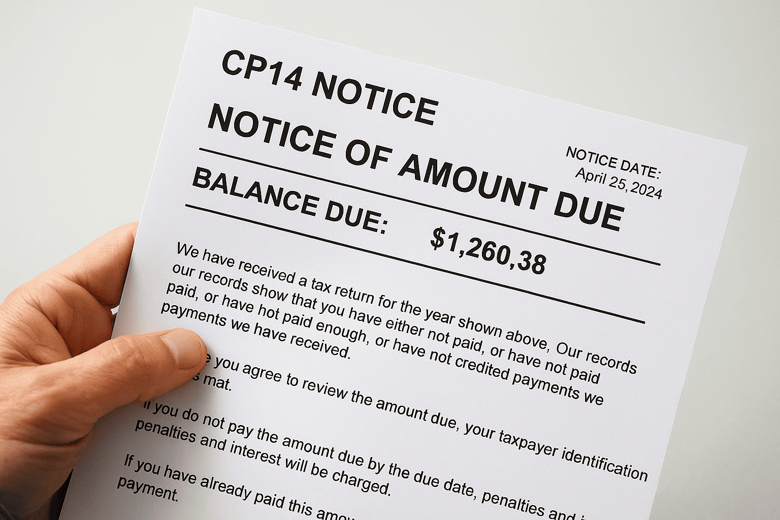 irs cp14 notice