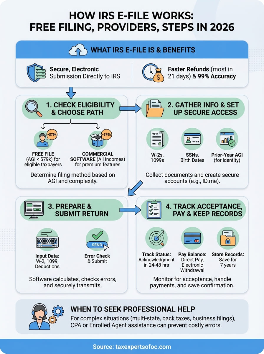 irs e-file infographic