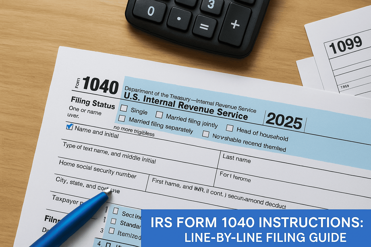 irs form 1040 instructions