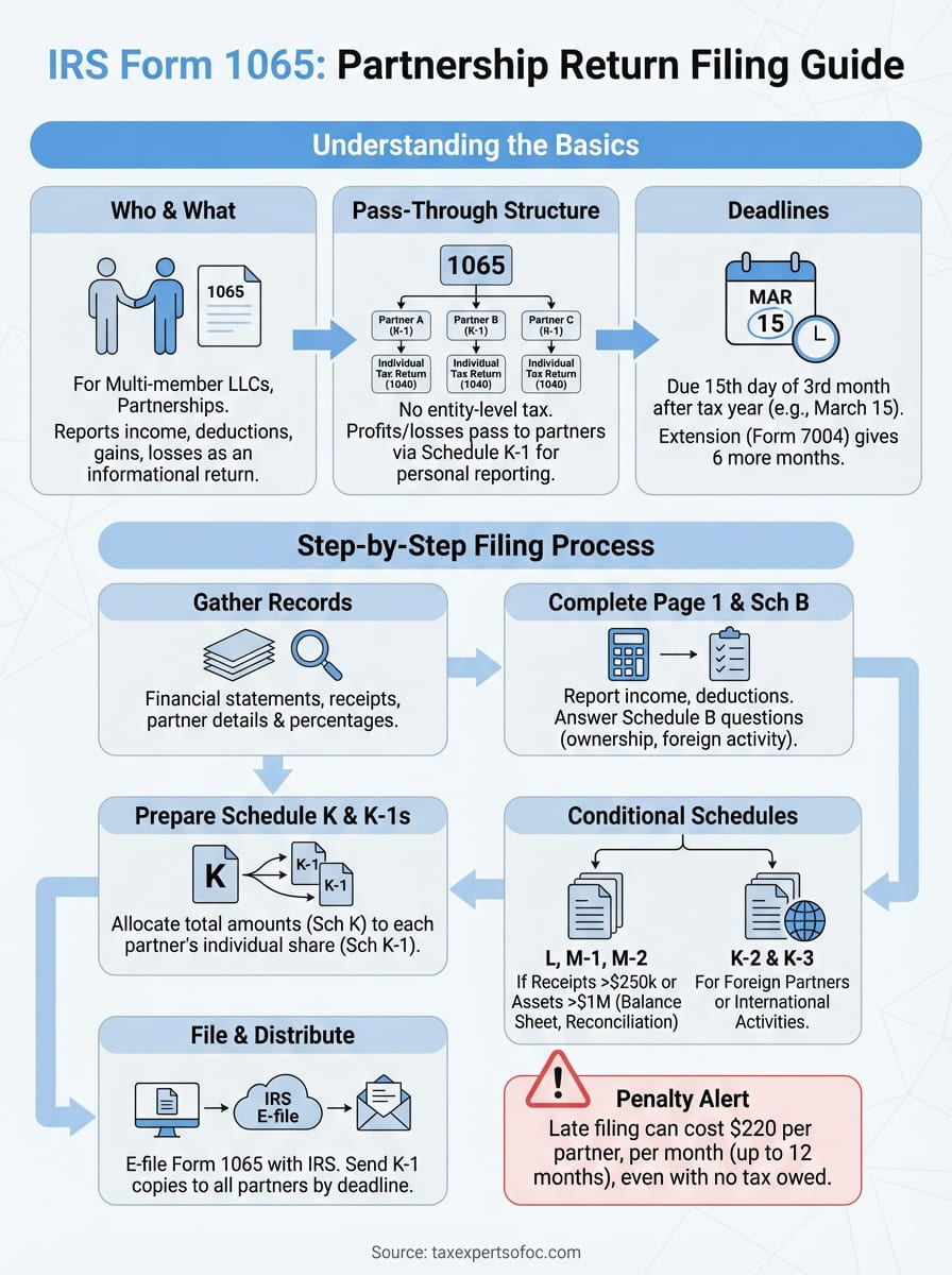 irs form 1065 instructions infographic