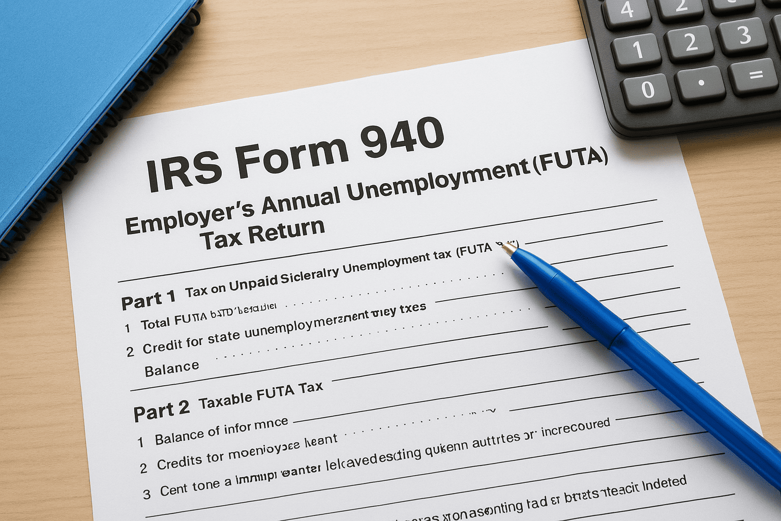 irs form 940 instructions