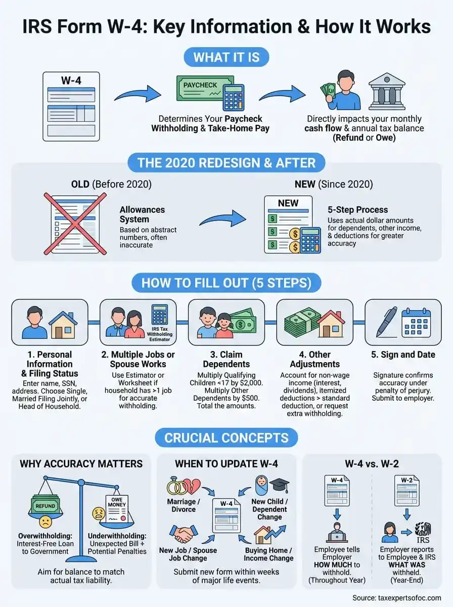 irs form w-4 infographic