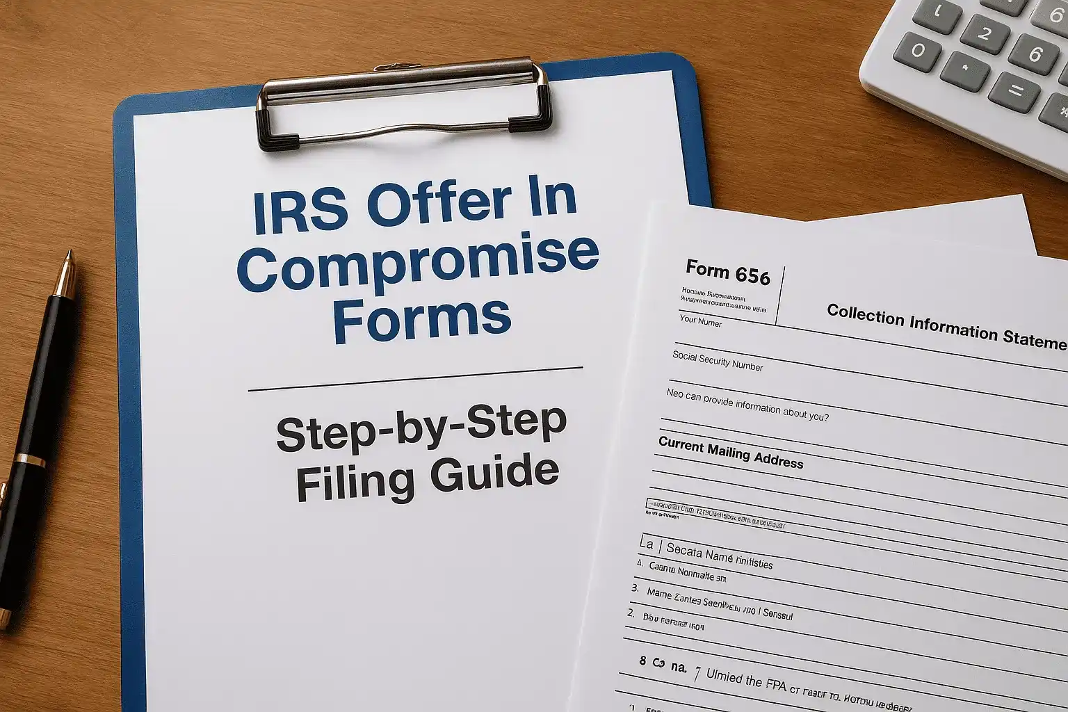 irs offer in compromise forms